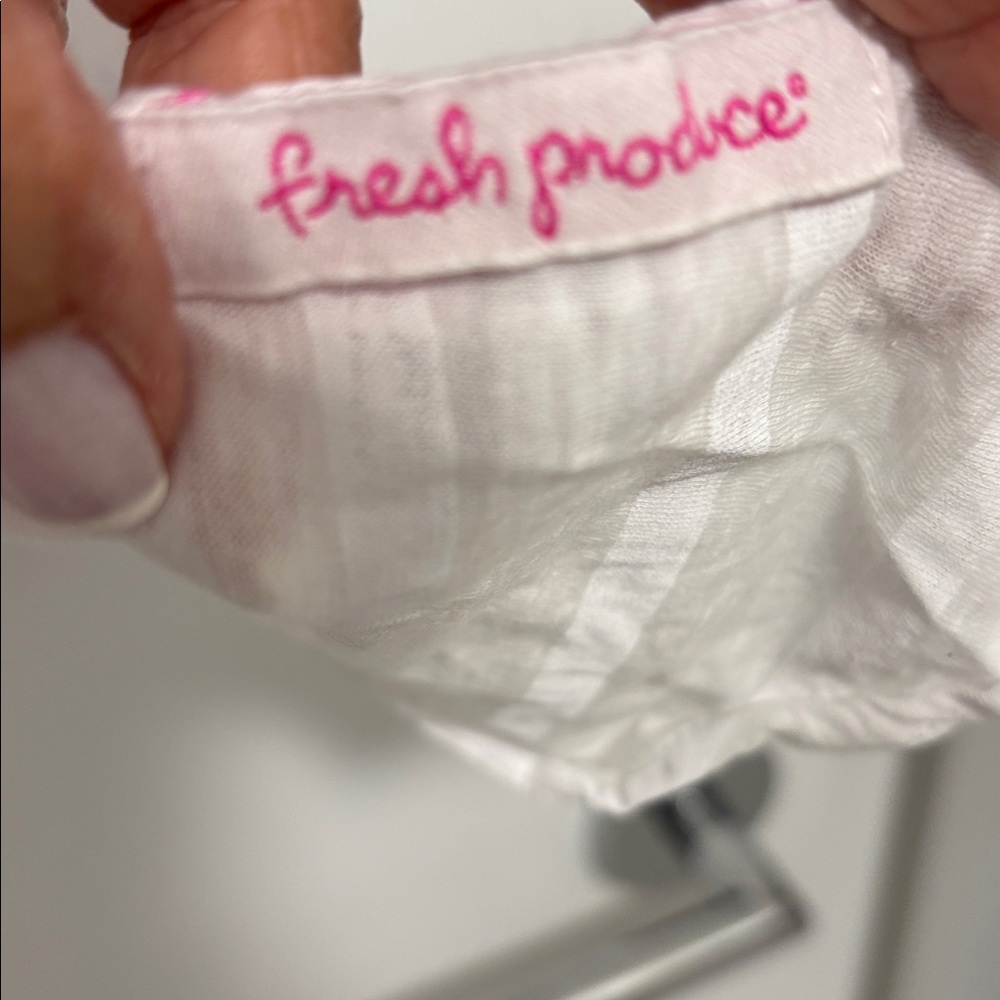 Fresh Produce White striped Scarf - Picture 2 of 3